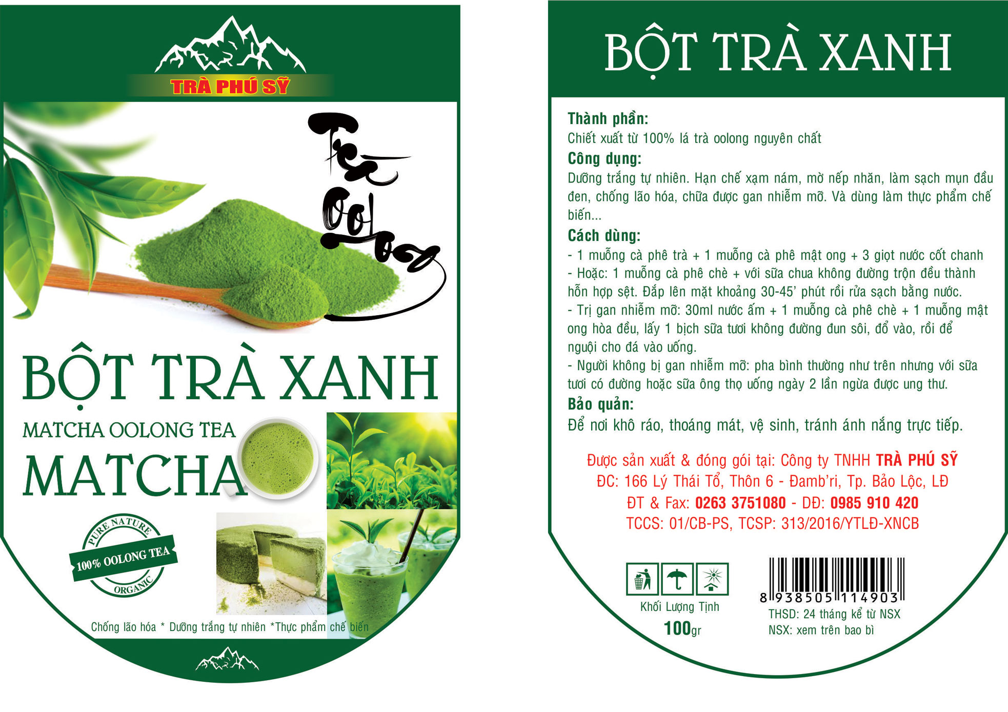 Bột trà xanh - Trà Phú Sỹ - Công Ty TNHH Trà Phú Sỹ
